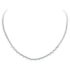 Mixed Shape Diamant-Tennis-Halskette