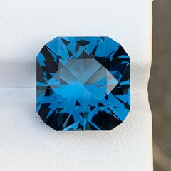 Mixed Square Precision London Blue Topaz Loose Gemstone for Jewelry 15mm