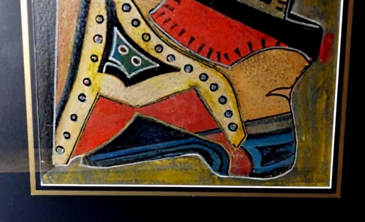 Tecnica mista Costruttivismo russo Immagine su cartone in vendita 2