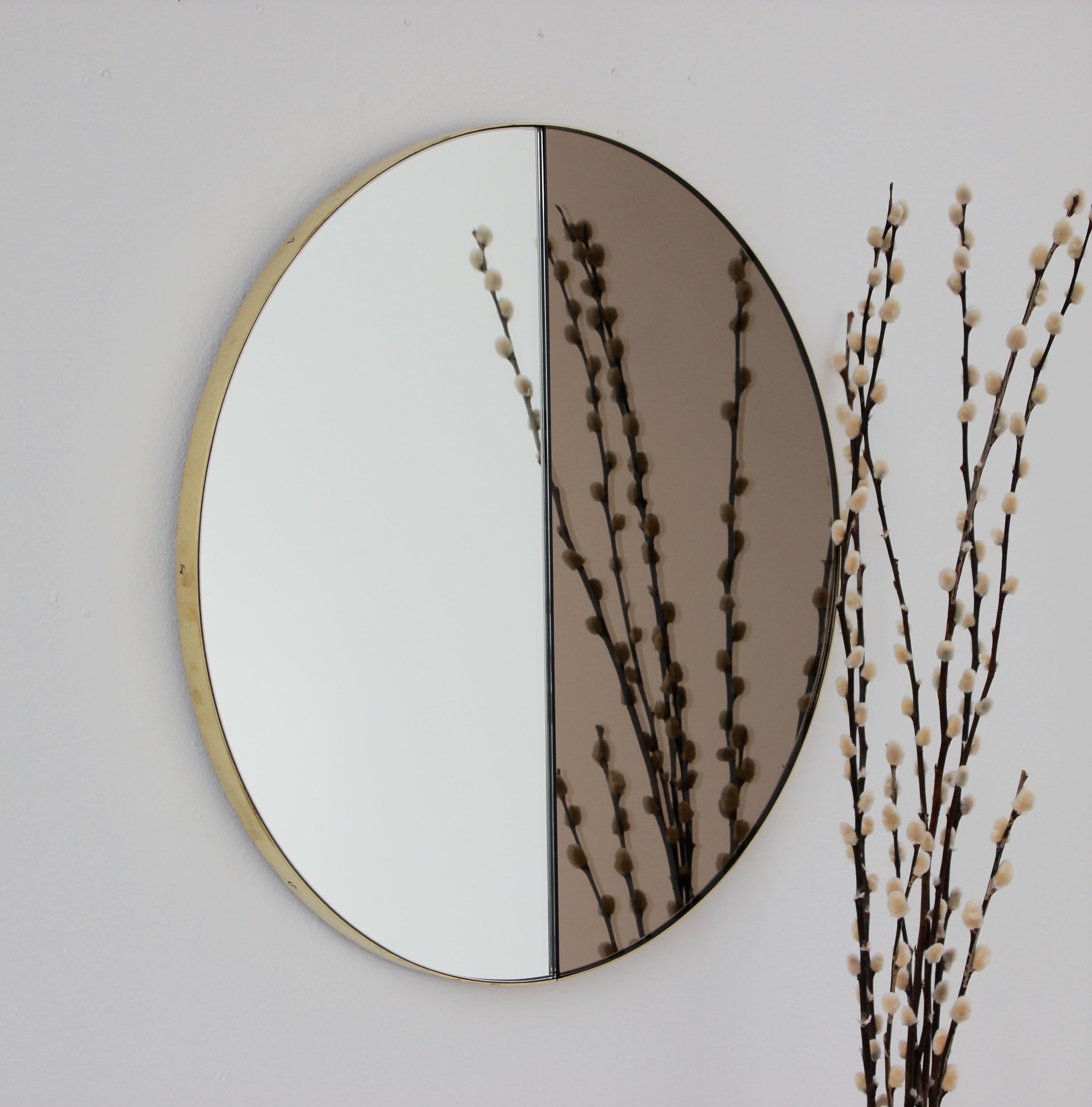 brass tinted mirror
