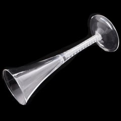 Mixed Twist Georgian Glass Flute c1760