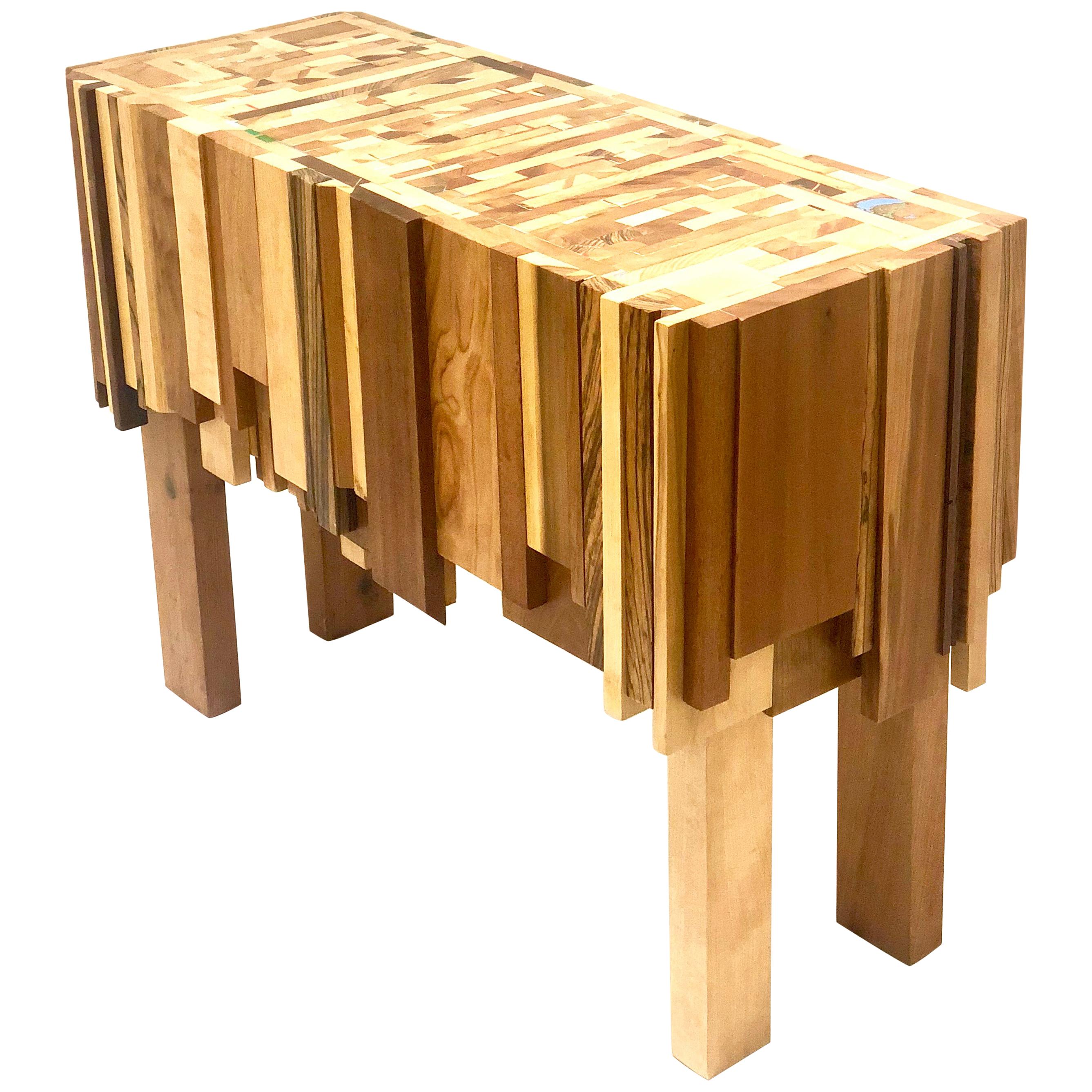 Mixed Wood and Acrylic Table by Ben Darby, 2018