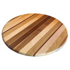 Mixed Woods Lazy Susan Tray by David Levy