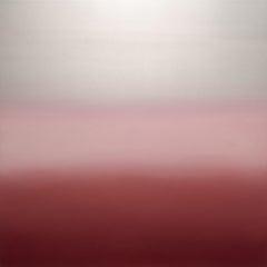 Contemporary Pink and Red Abstract Metallic Painting