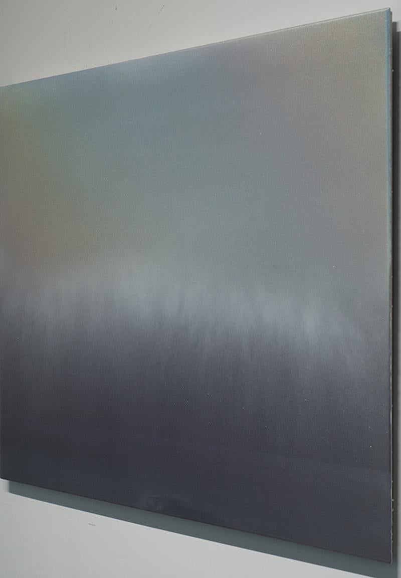 Phenomena Purple Grey Rainbow - Contemporary Mixed Media Art by Miya Ando