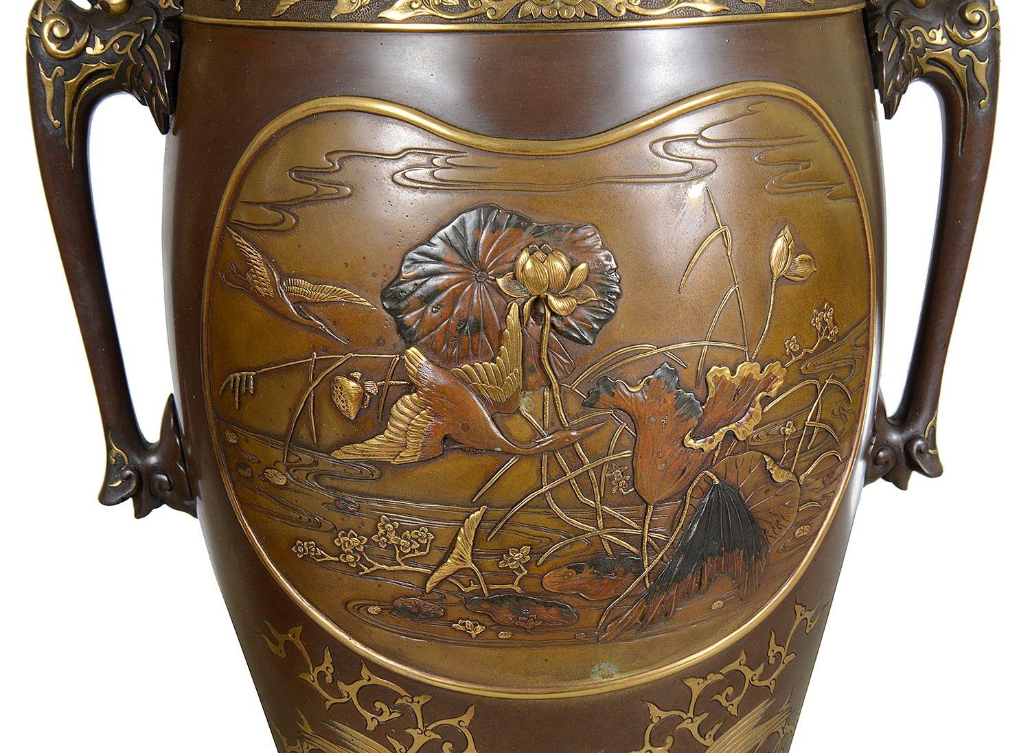 Miyao bronze vases en vente 2