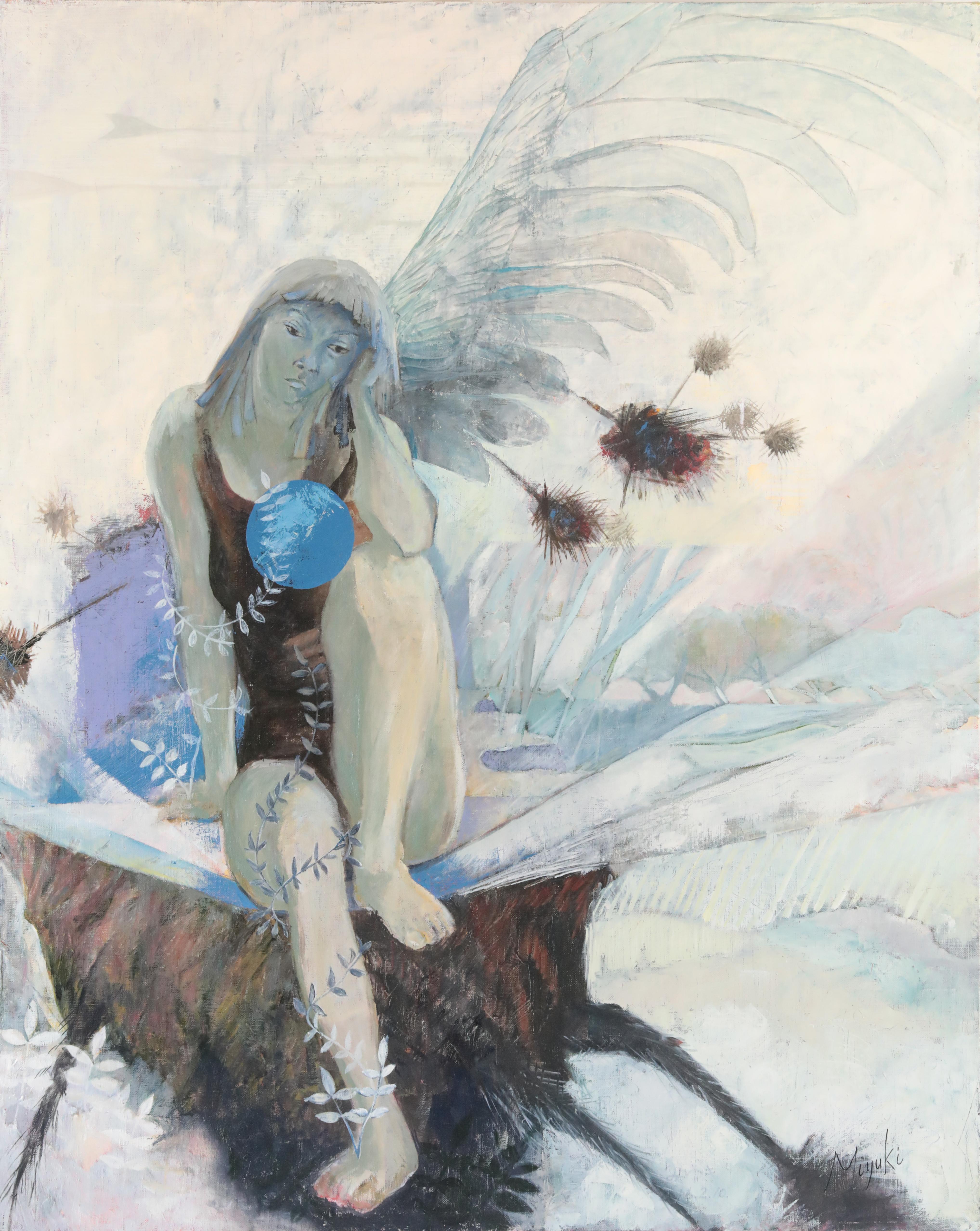 Arte contemporáneo japonés de Miyuki Takanashi - Ángel de una sola ala