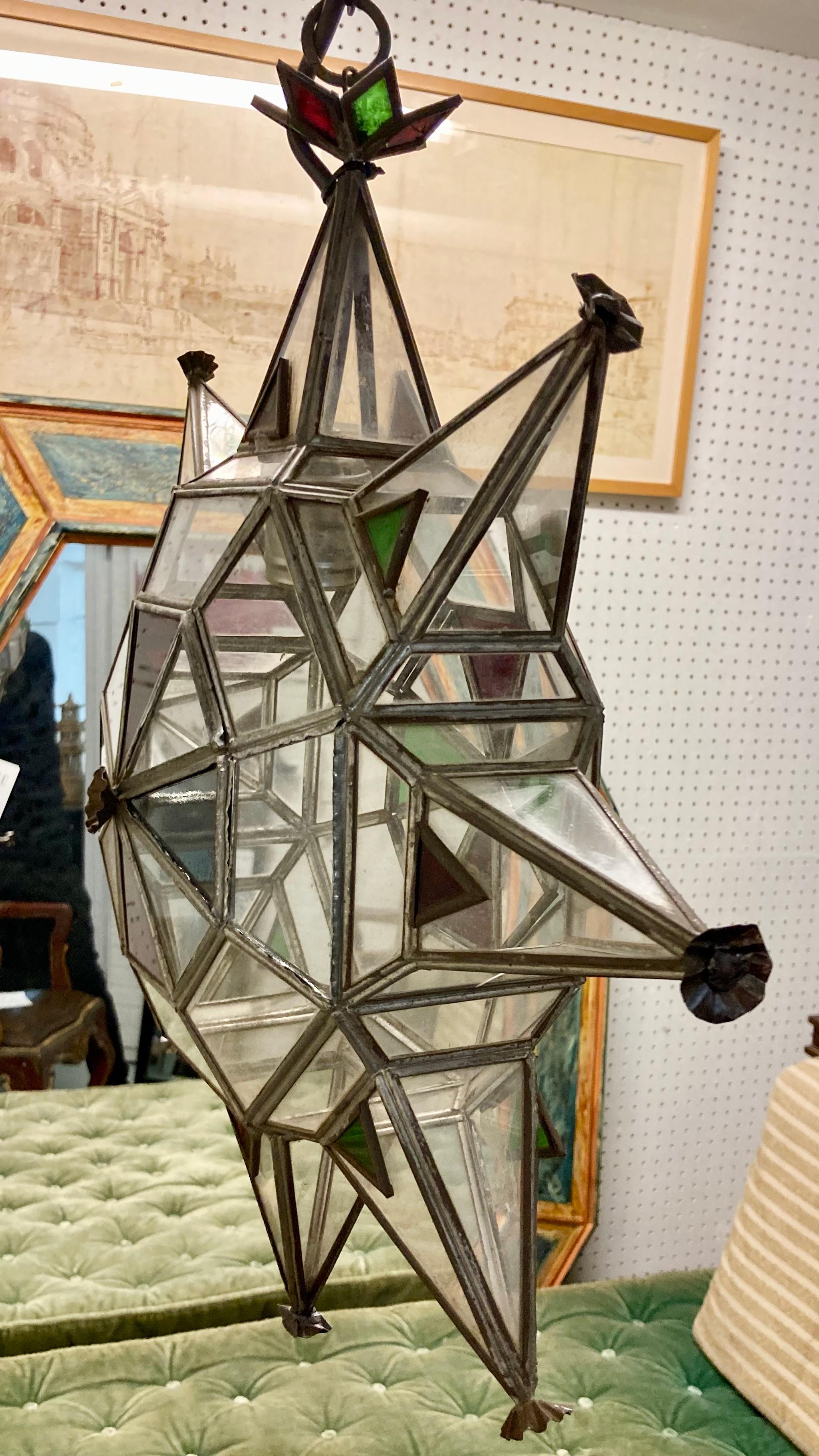 Mizner Style Star Hanging Fixture For Sale 3