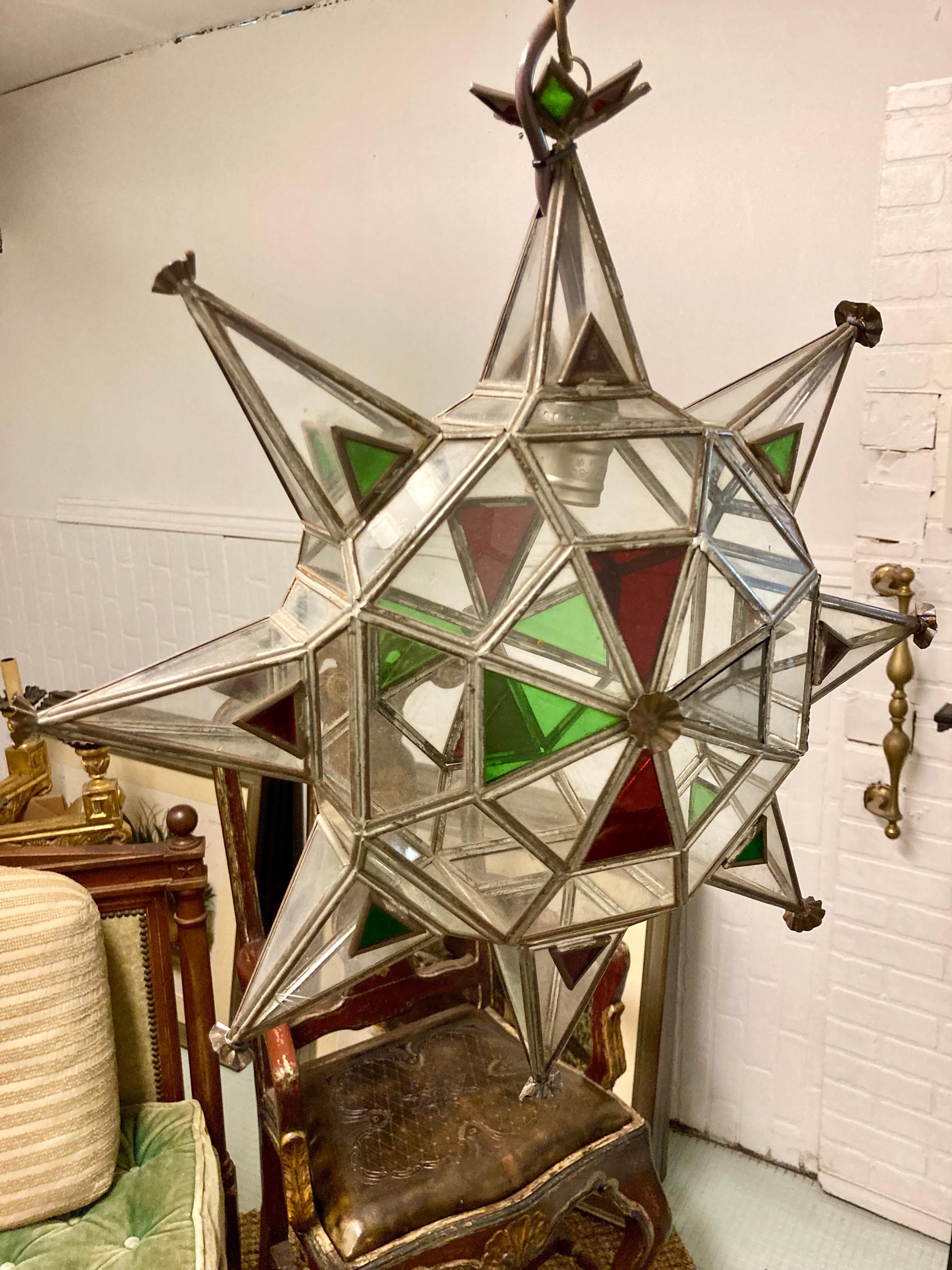 Mizner Style Star Hanging Fixture For Sale 4