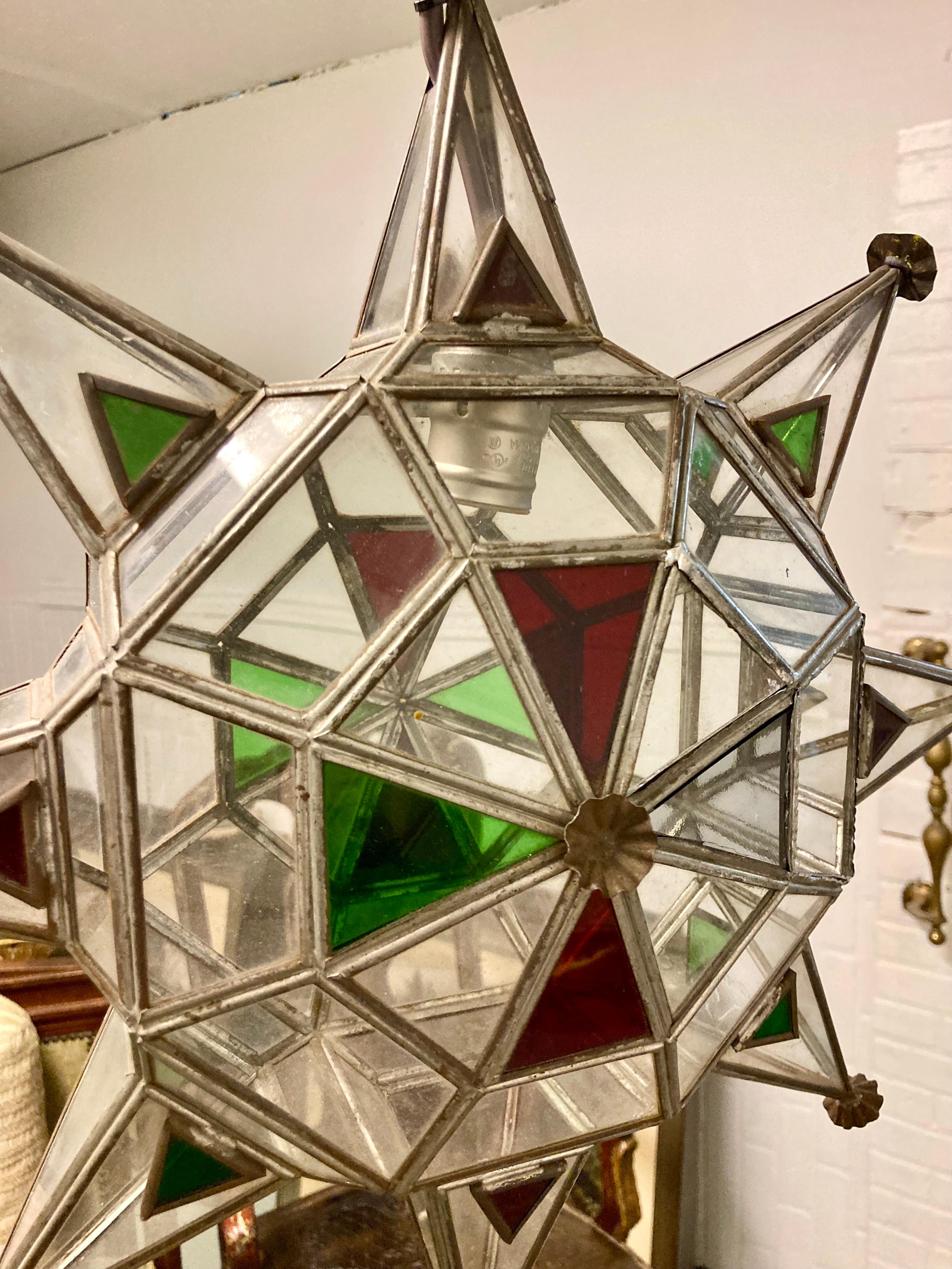 Mizner Style Star Hanging Fixture For Sale 5