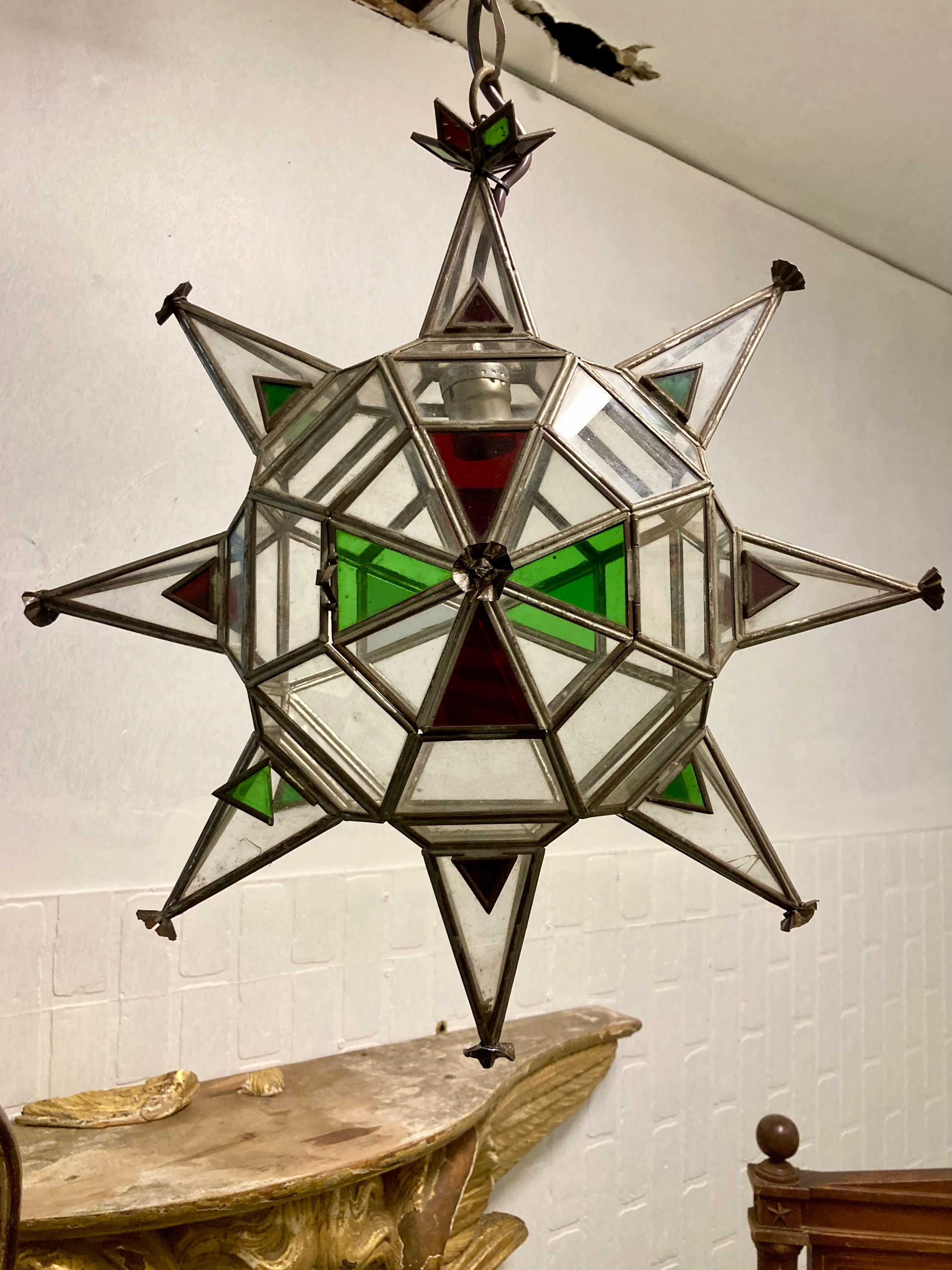 Other Mizner Style Star Hanging Fixture For Sale