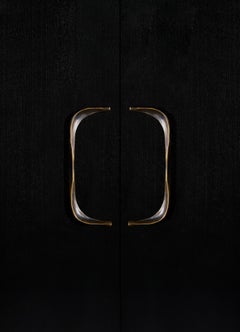 Par de 2 tiradores Mizo de latón, Viya by Vikram Goyal