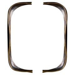 Par de 2 tiradores Mizo de latón, Viya by Vikram Goyal