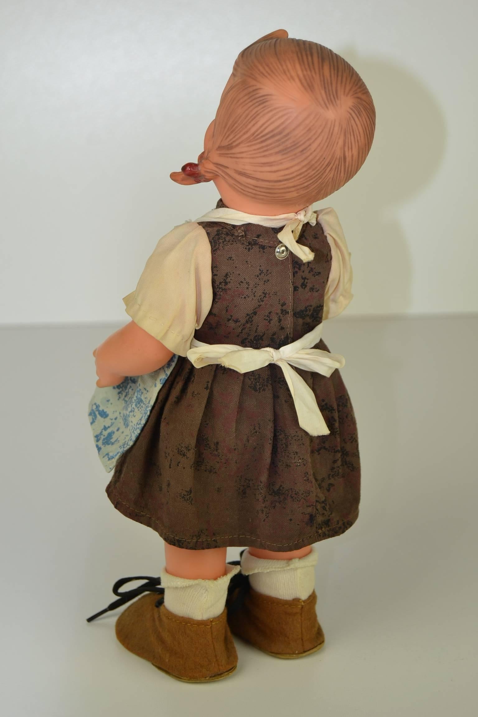 Large Hümmel Goebel Rubber Dolls with Labels, Western Germany For Sale 4