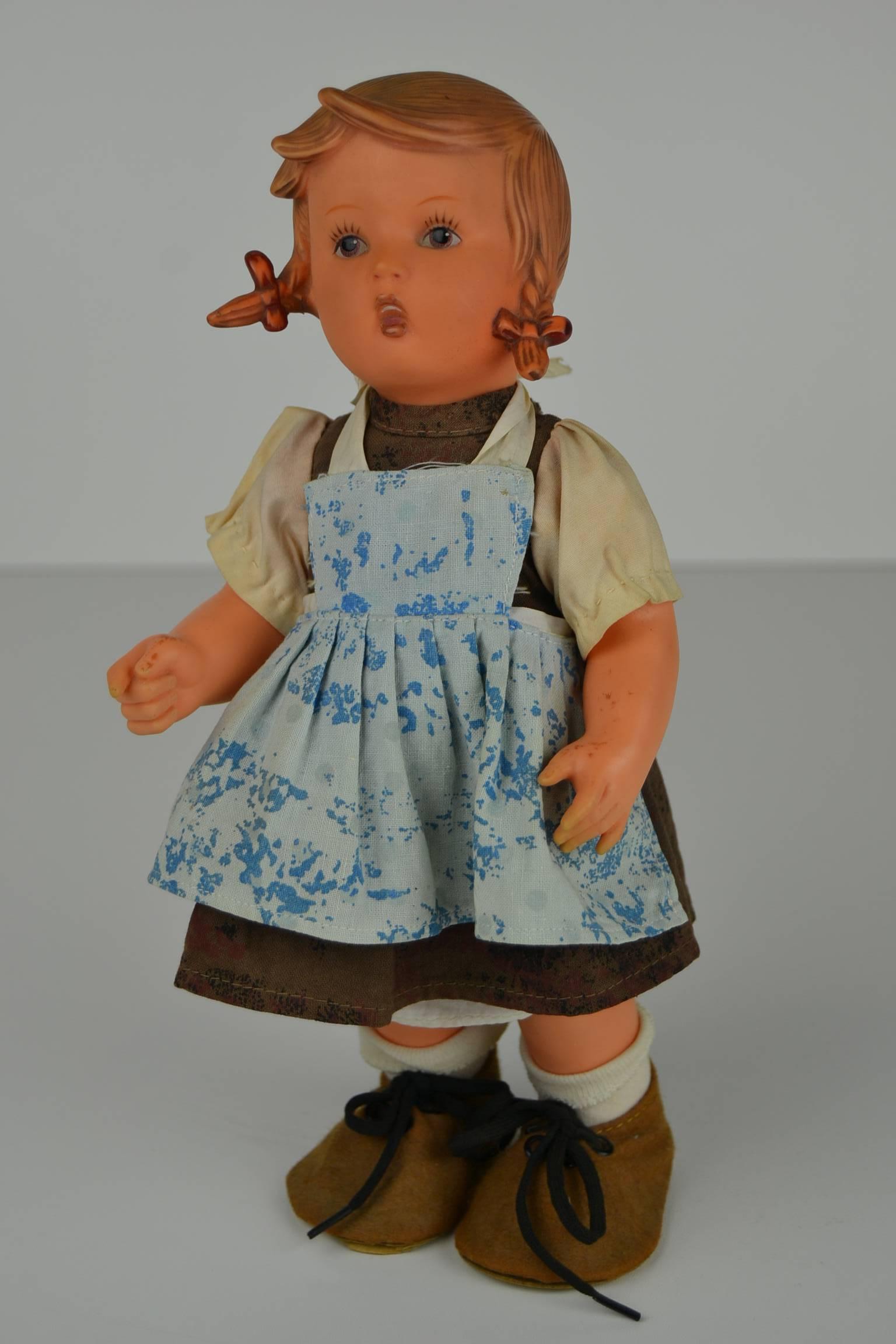 Large Hümmel Goebel Rubber Dolls with Labels, Western Germany For Sale 3