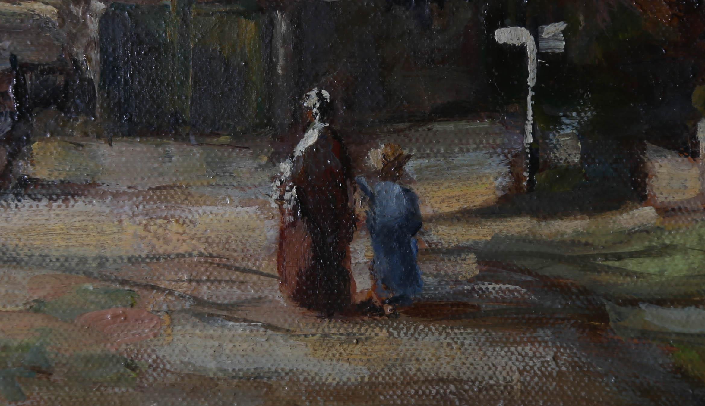 M.J. Rundell - 20th Century Oil, A Walk Through The Village For Sale 2
