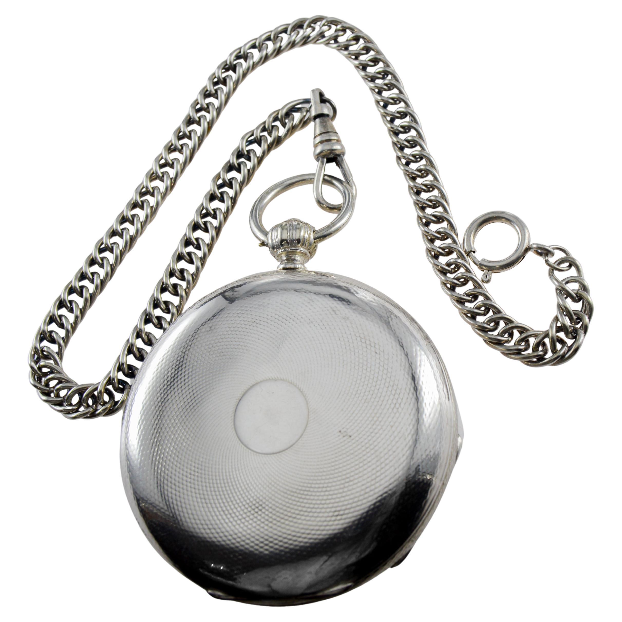 FACTORY / HOUSE: M.J Tobias
STYLE / REFERENCE: Hunters Case Key Wind
METAL / MATERIAL: Silver
CIRCA / YEAR: 1840's
DIMENSIONS / SIZE: Diameter 57mm
MOVEMENT / CALIBER: Manual Key Winding / 15 Jewels / Pierced Plates 
DIAL / HANDS: Factory Original
