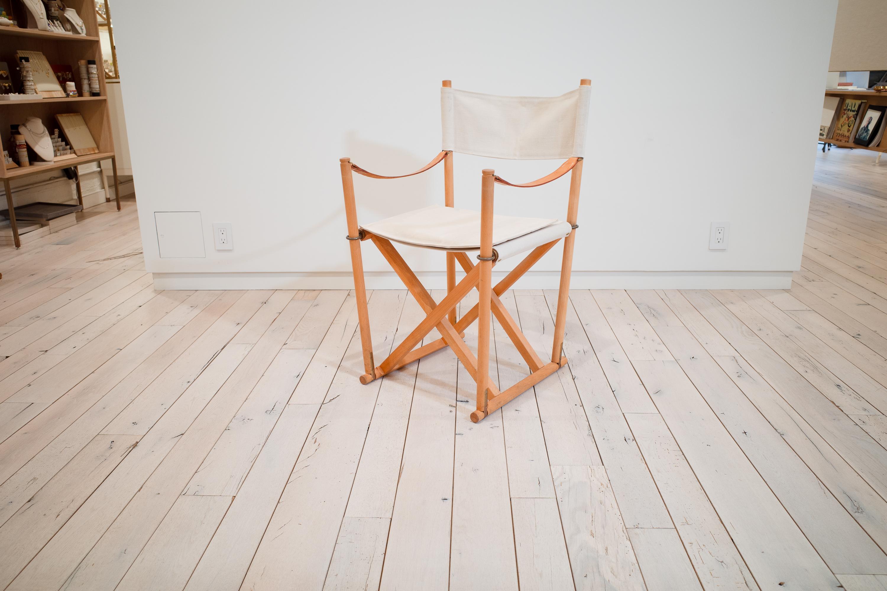 Mk-16 Folding Safari Chairs by Mogens Koch (Denmark) For Sale 8