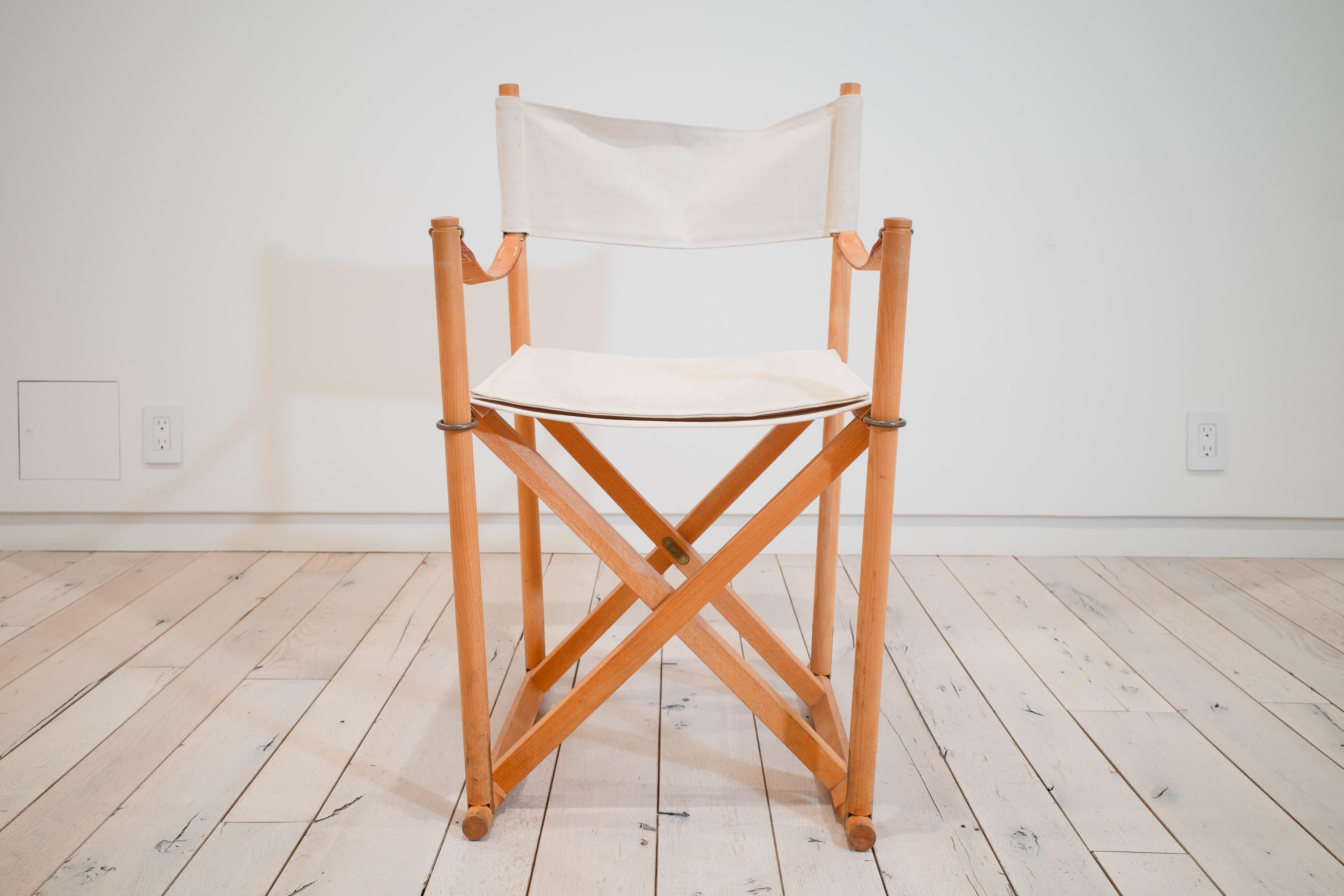 Mk-16 Folding Safari Chairs by Mogens Koch (Denmark) For Sale 9
