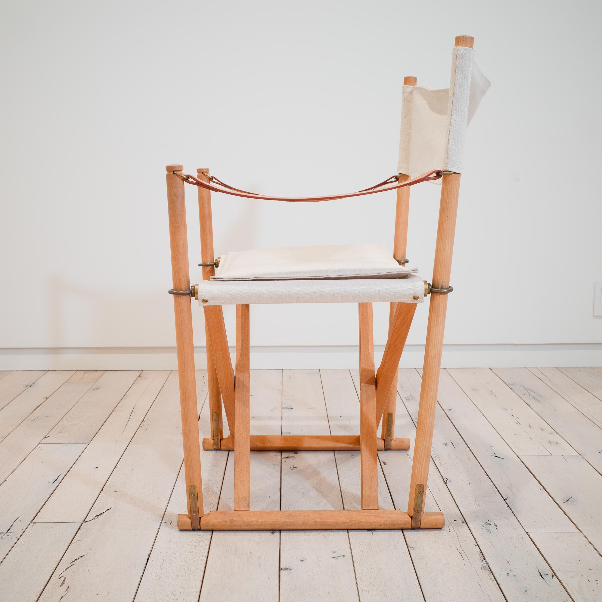 Mk-16 Folding Safari Chairs by Mogens Koch (Denmark) For Sale 10