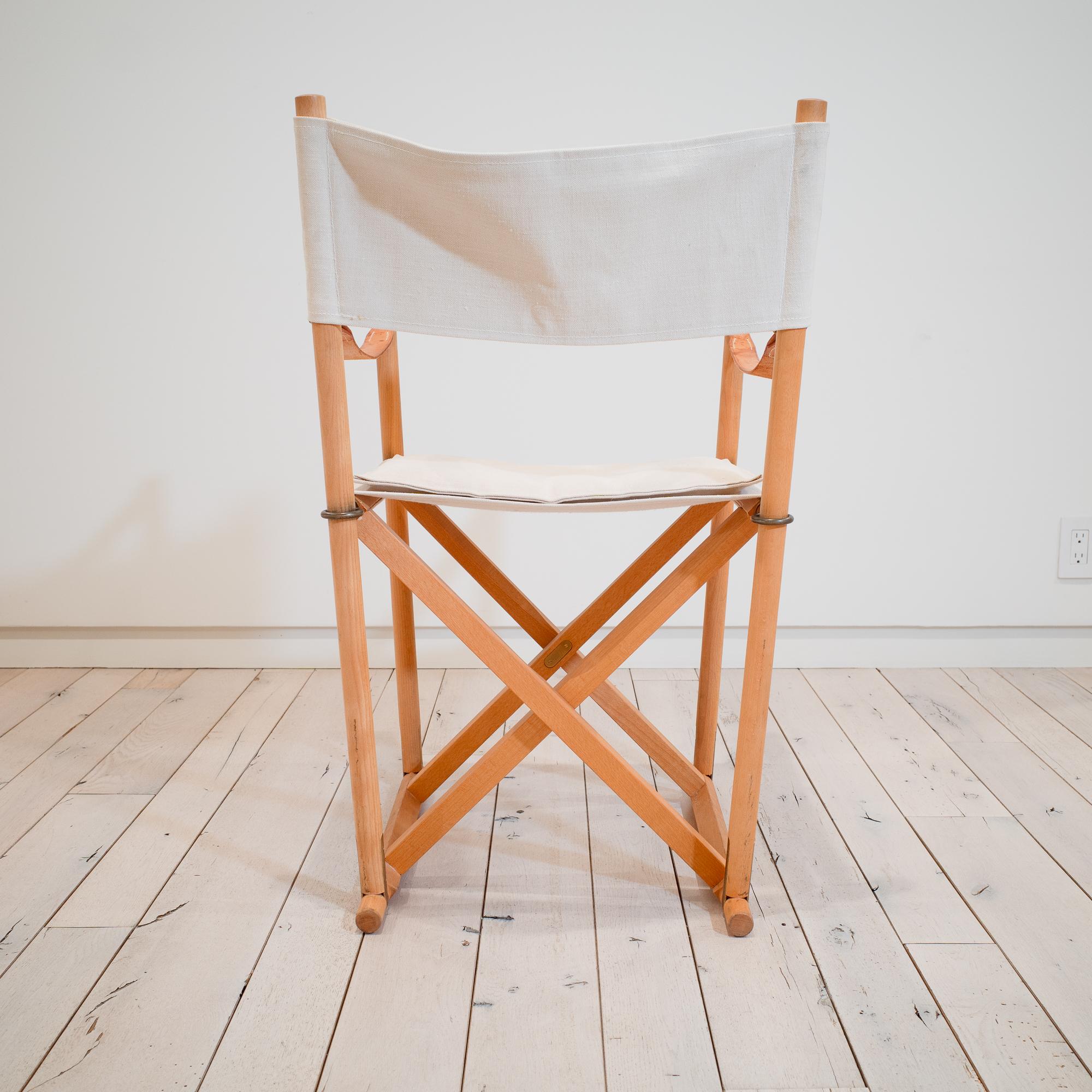 Mk-16 Folding Safari Chairs by Mogens Koch (Denmark) For Sale 11