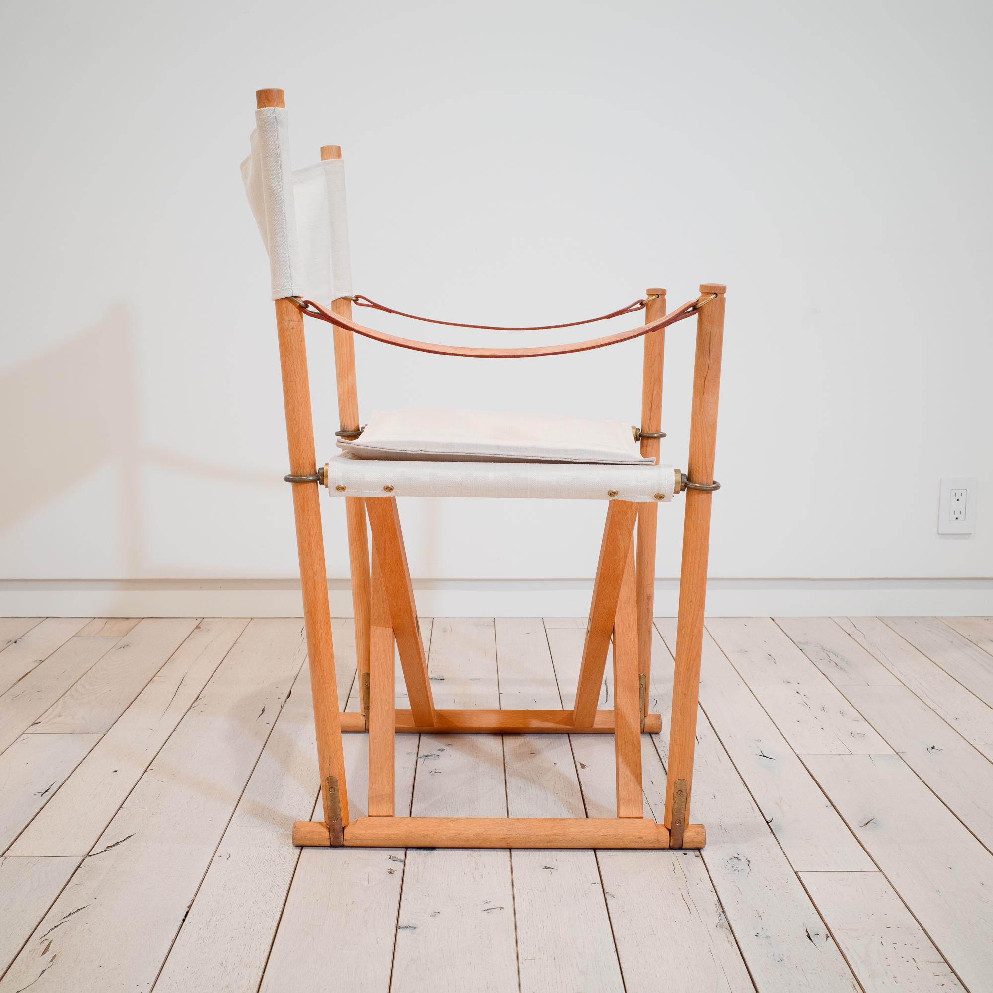 Mk-16 Folding Safari Chairs by Mogens Koch (Denmark) For Sale 12