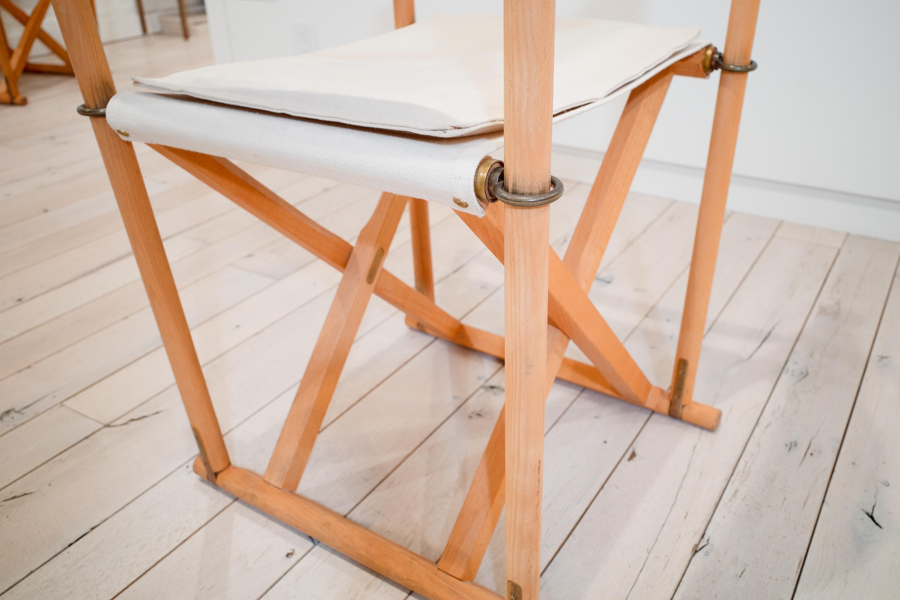 20th Century Mk-16 Folding Safari Chairs by Mogens Koch (Denmark) For Sale