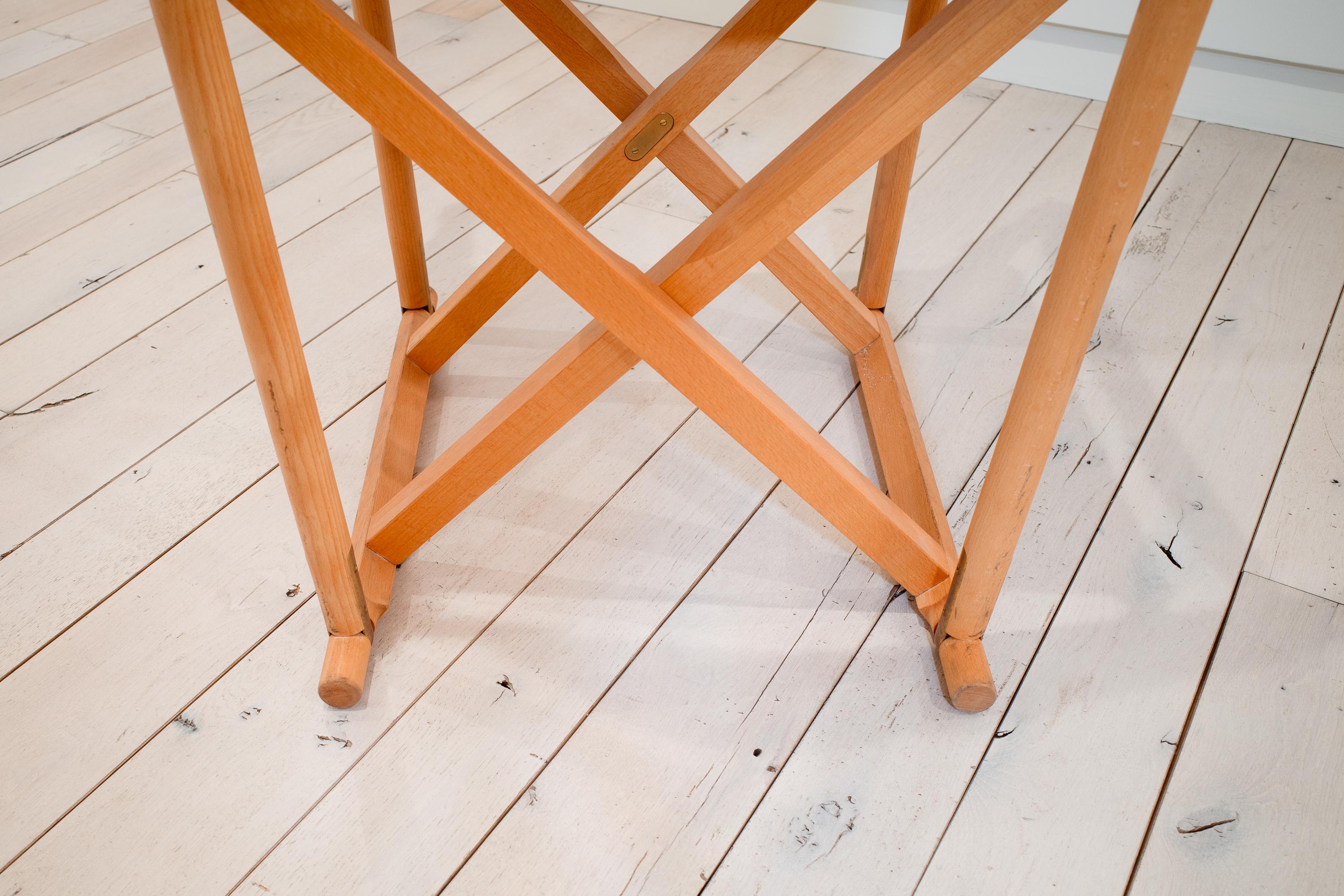 Brass Mk-16 Folding Safari Chairs by Mogens Koch (Denmark) For Sale