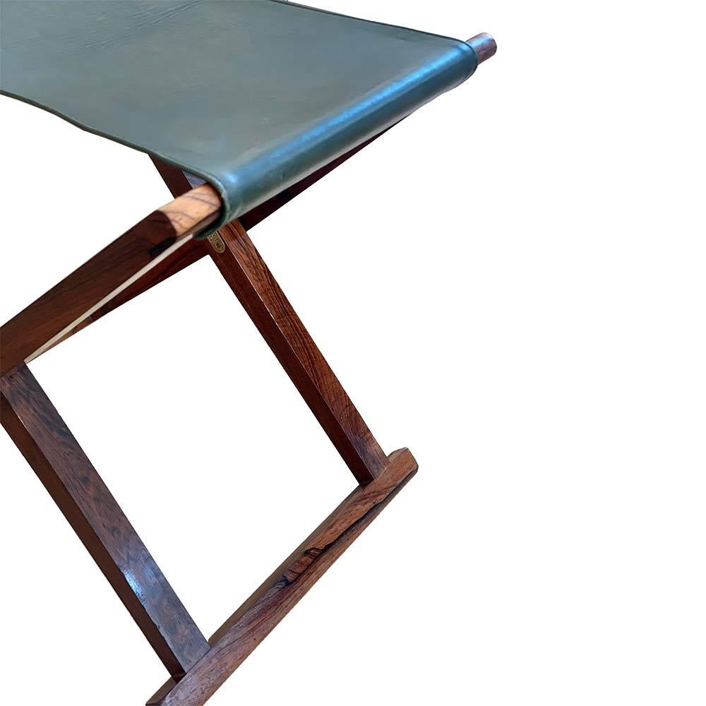 Mid-Century Modern MK 30 folding stool by Mogens Koch, design 1960's