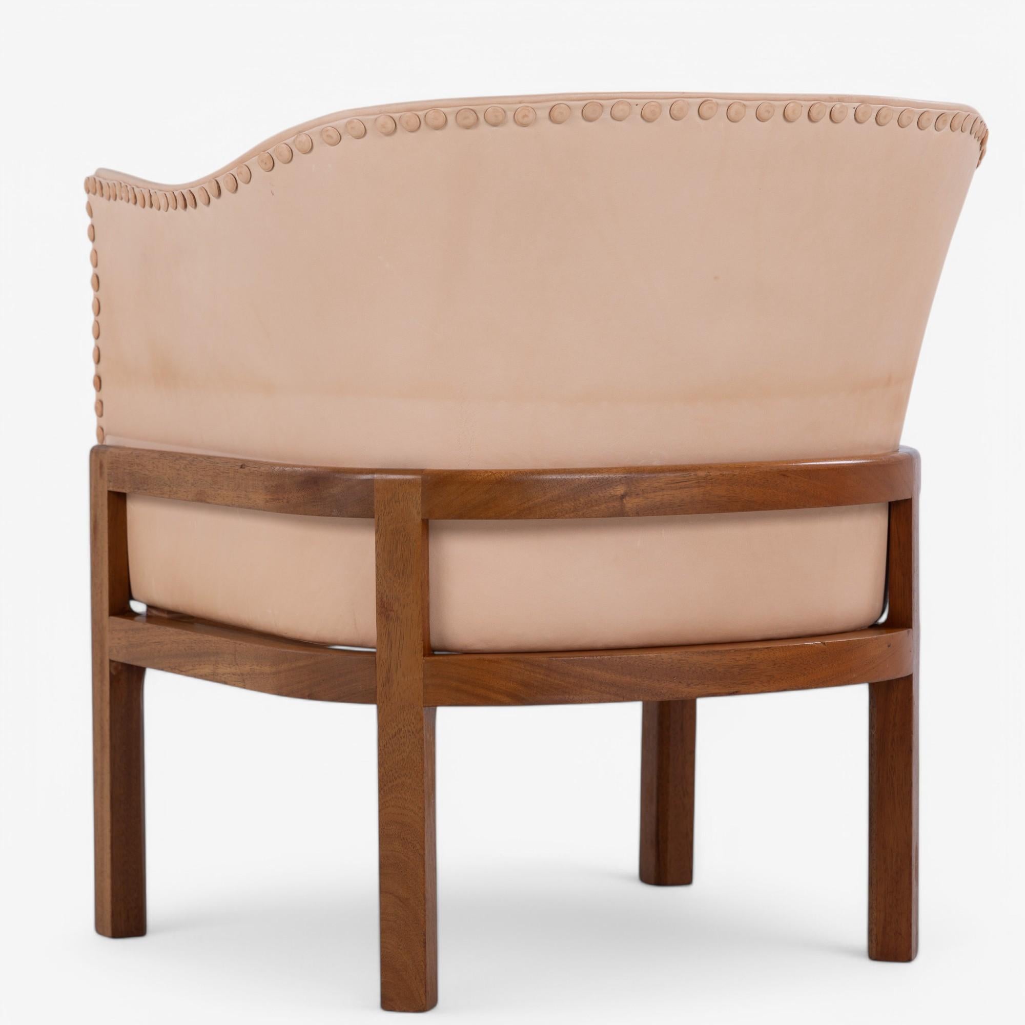 Mid-Century Modern MK 51 - 'Fireplace Chair' in mahogany by Mogens Koch