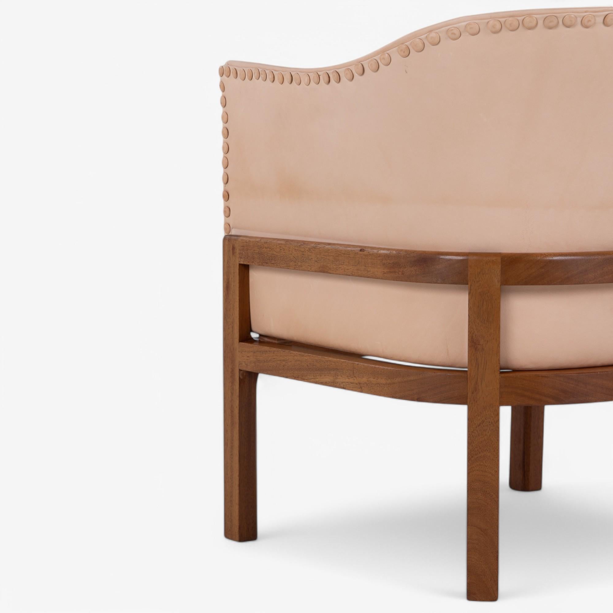 Danish MK 51 - 'Fireplace Chair' in mahogany by Mogens Koch