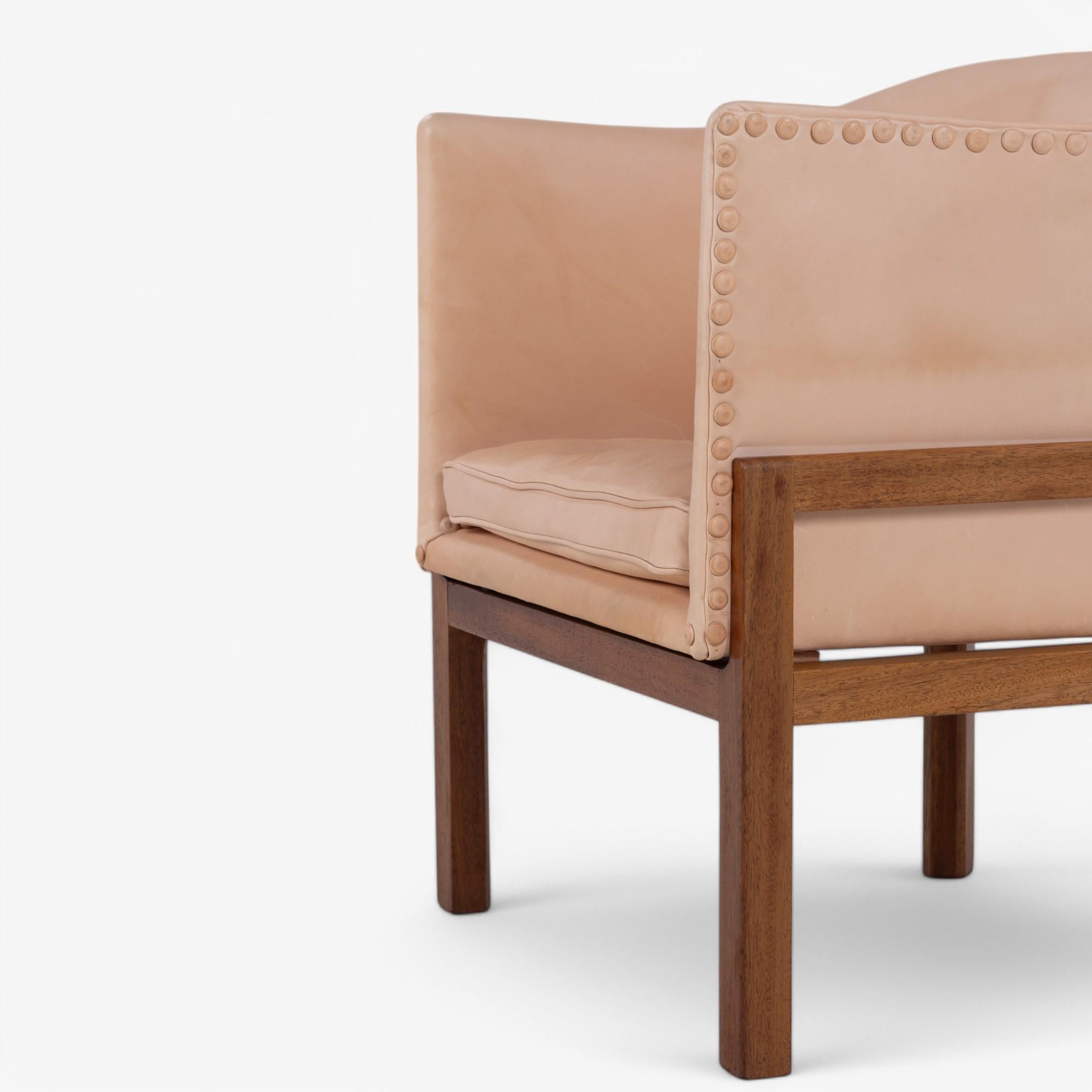 20th Century MK 51 - 'Fireplace Chair' in mahogany by Mogens Koch