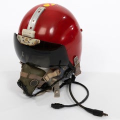 Mk1A Pilots Helmet Raf 'Bone Dome" 1971 Squadron Leader, Issued 1950's.