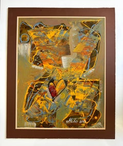 Qué Visión, Arte Abstracto, Pintura Original, Papel Acrílico