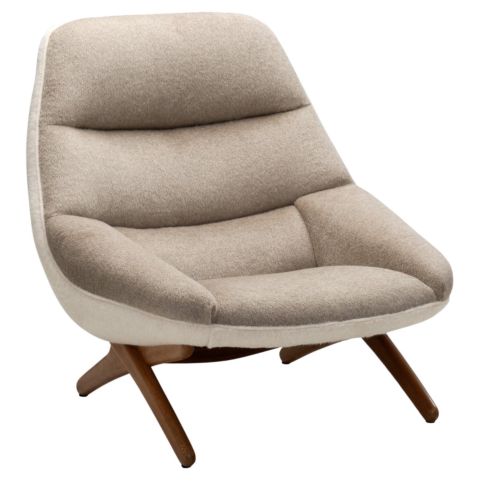 "ML 91" Loungesessel von Illum Wikkelsø für Mikael Laursen, Dänemark 1950er Jahre im Angebot