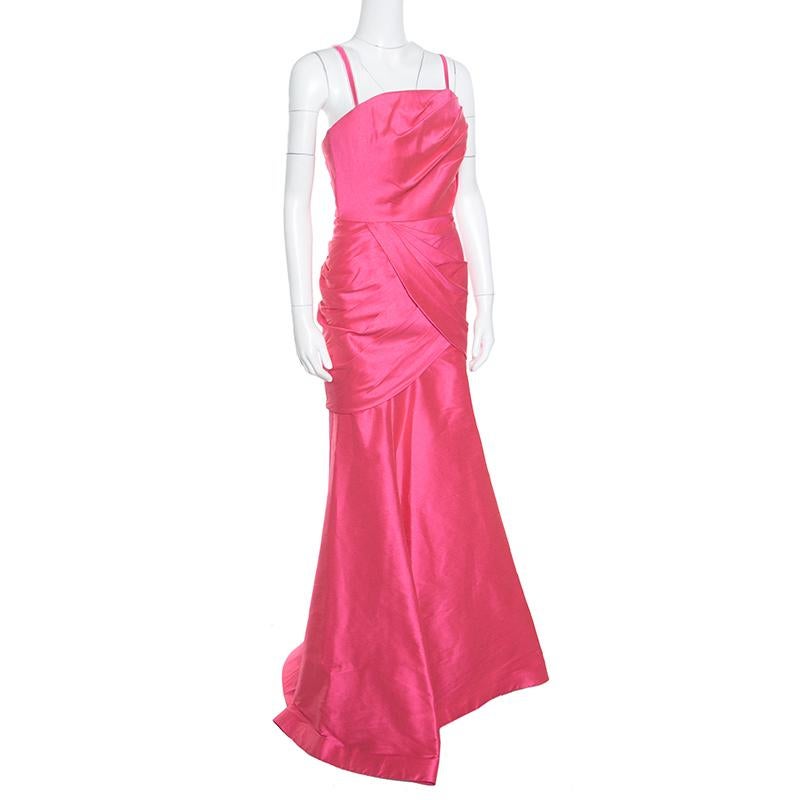 monique lhuillier pink gown