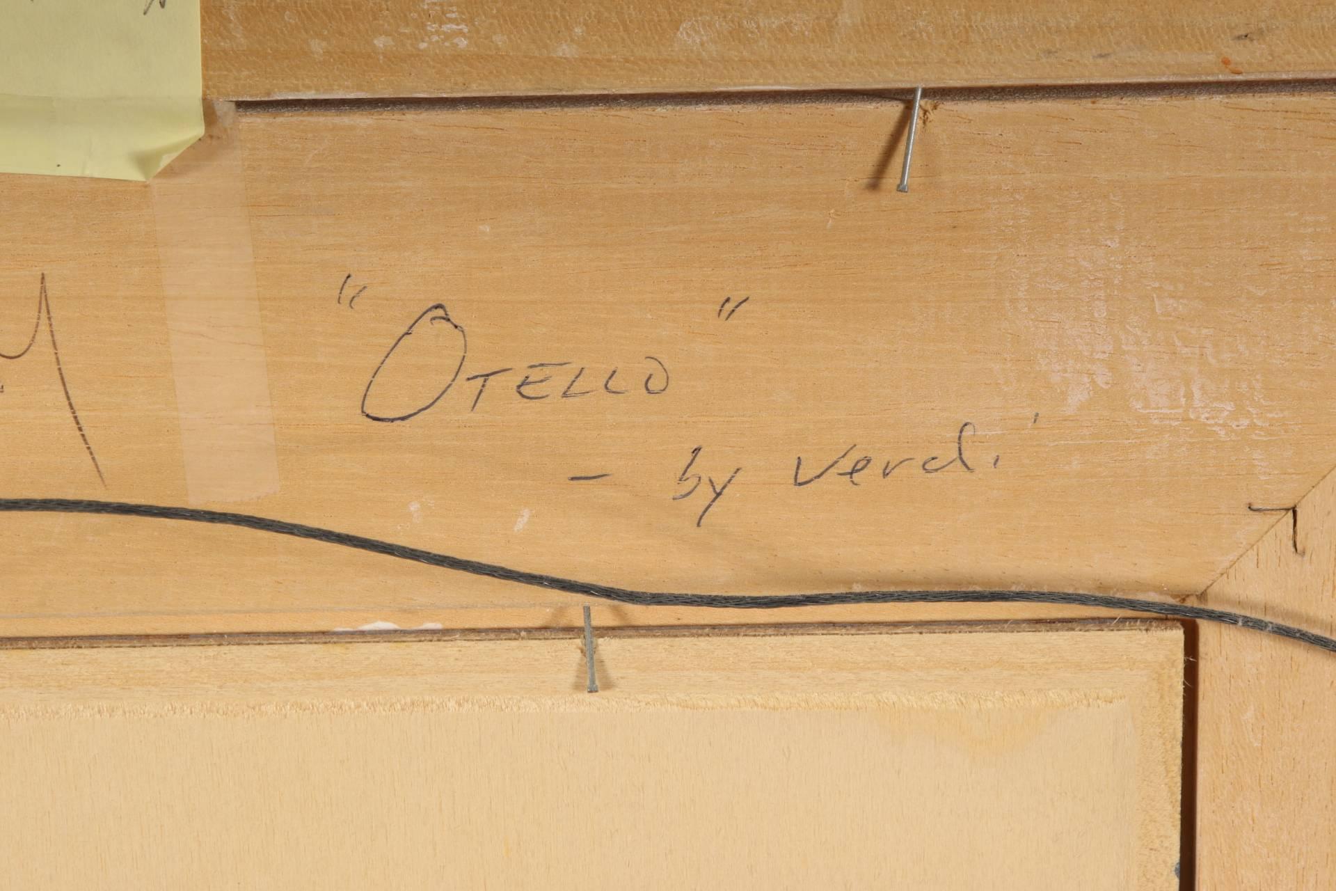 Grand Tour M.L. Monteith, Signed Modern Oil on Panel, Scene from Verdi's Opera 