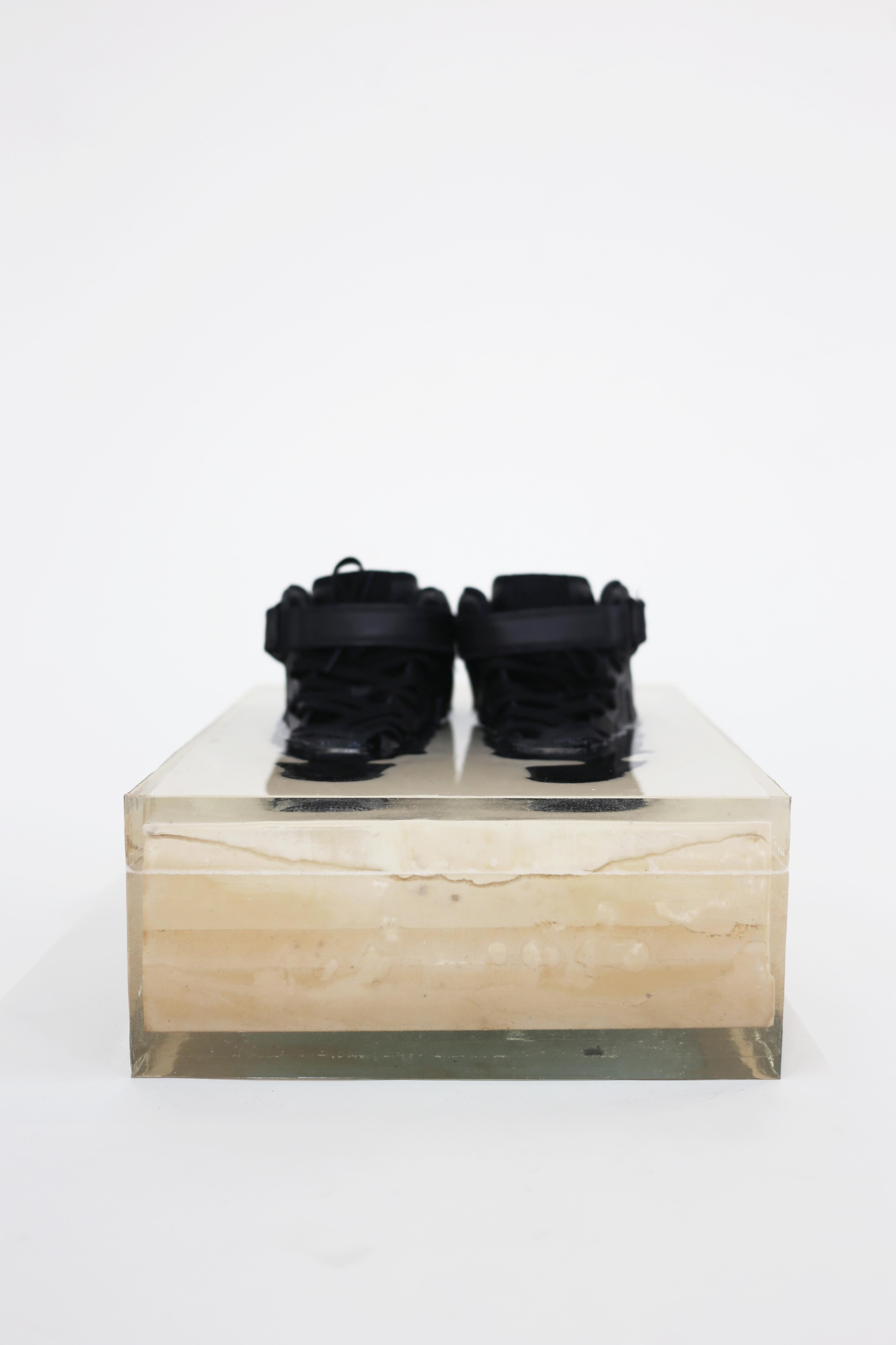 Material Lust [American, b.1981,1986]
ML190012, 2019
Shown in resin, plaster, leather, cotton and nylon 
Measures: 9