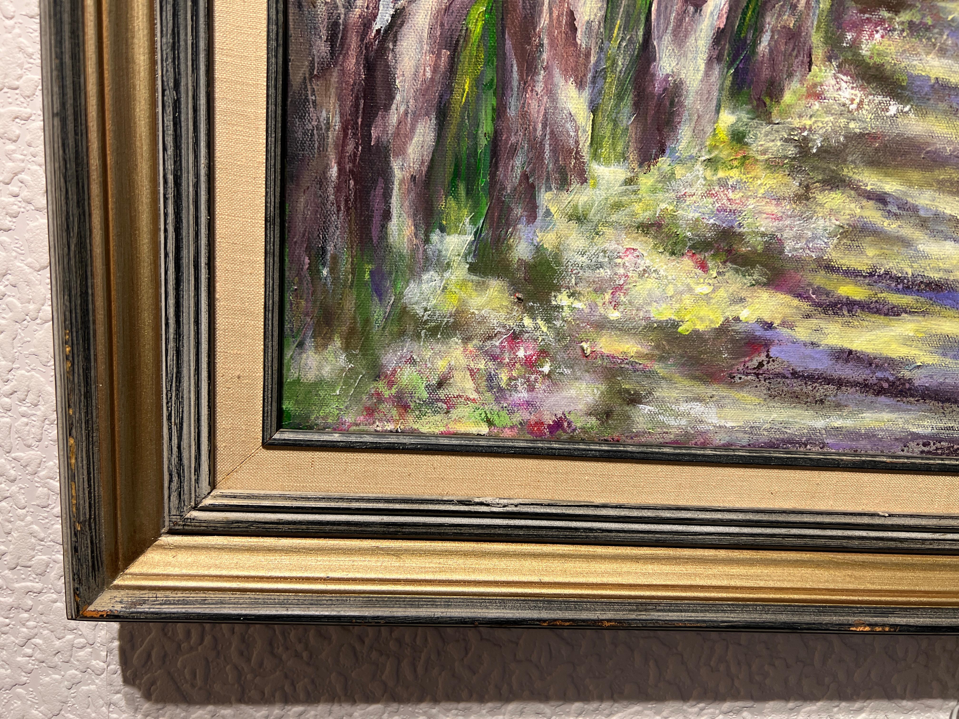Jeanne M.Leeber Pittura ad olio originale su tela, Paesaggio 