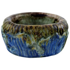Møller & Bøgely, Art Nouveau Pottery Bowl of Glazed Ceramics, circa 1920s