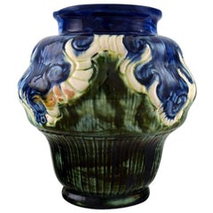 Møller & Bøgely, Denmark art nouveau pottery vase of glazed ceramics, circa 1920