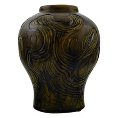 Møller & Bøgely, Denmark, Art Nouveau Vase in Glazed Ceramics, circa 1920
