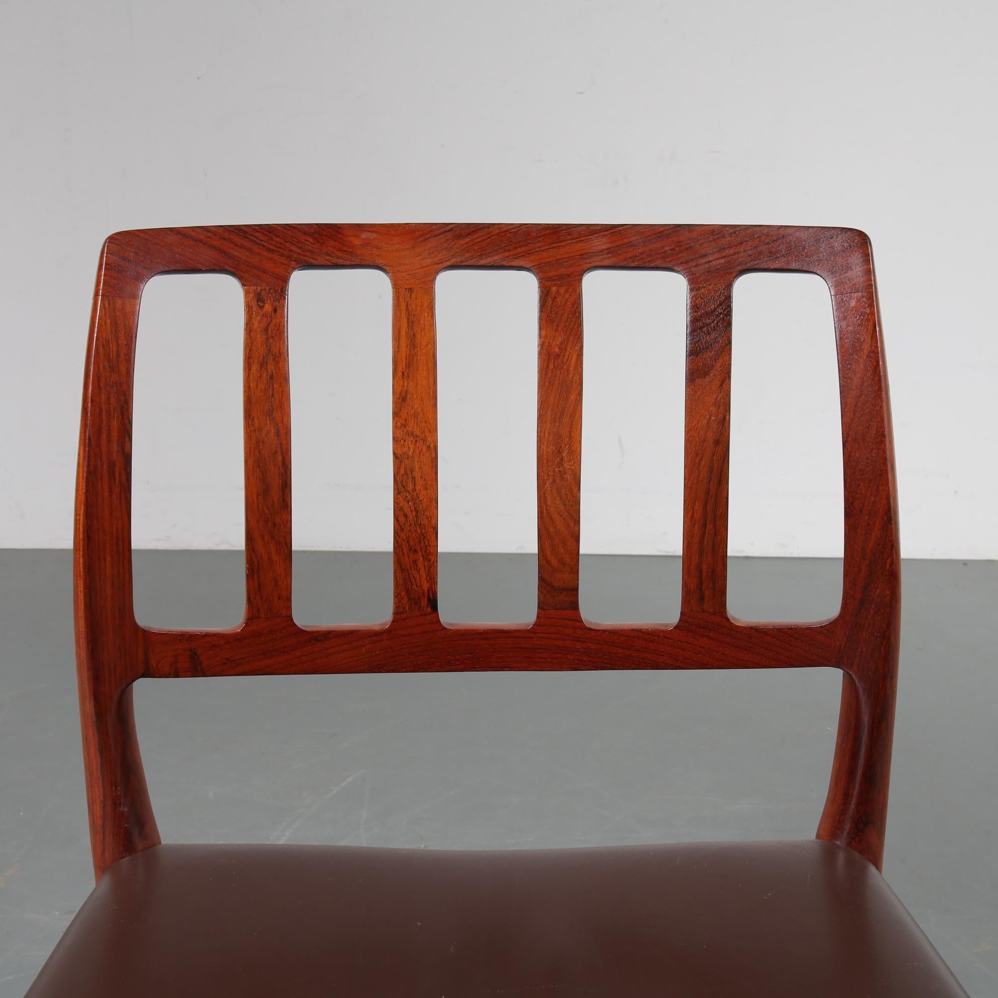 Møller “Model 83” Dining Chairs, Denmark, 1960 5