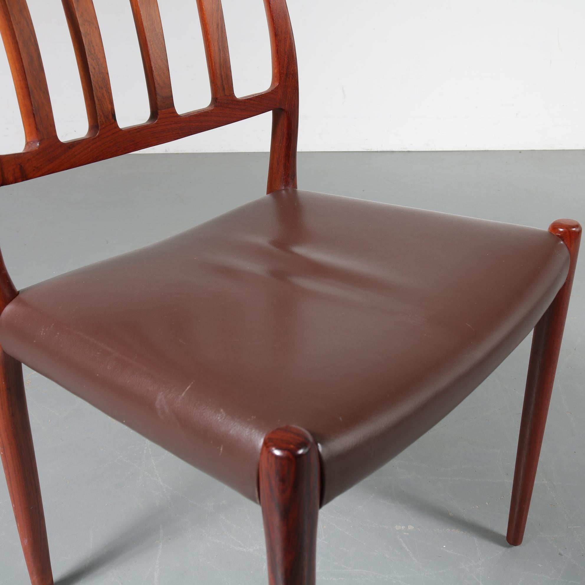 Møller “Model 83” Dining Chairs, Denmark, 1960 9