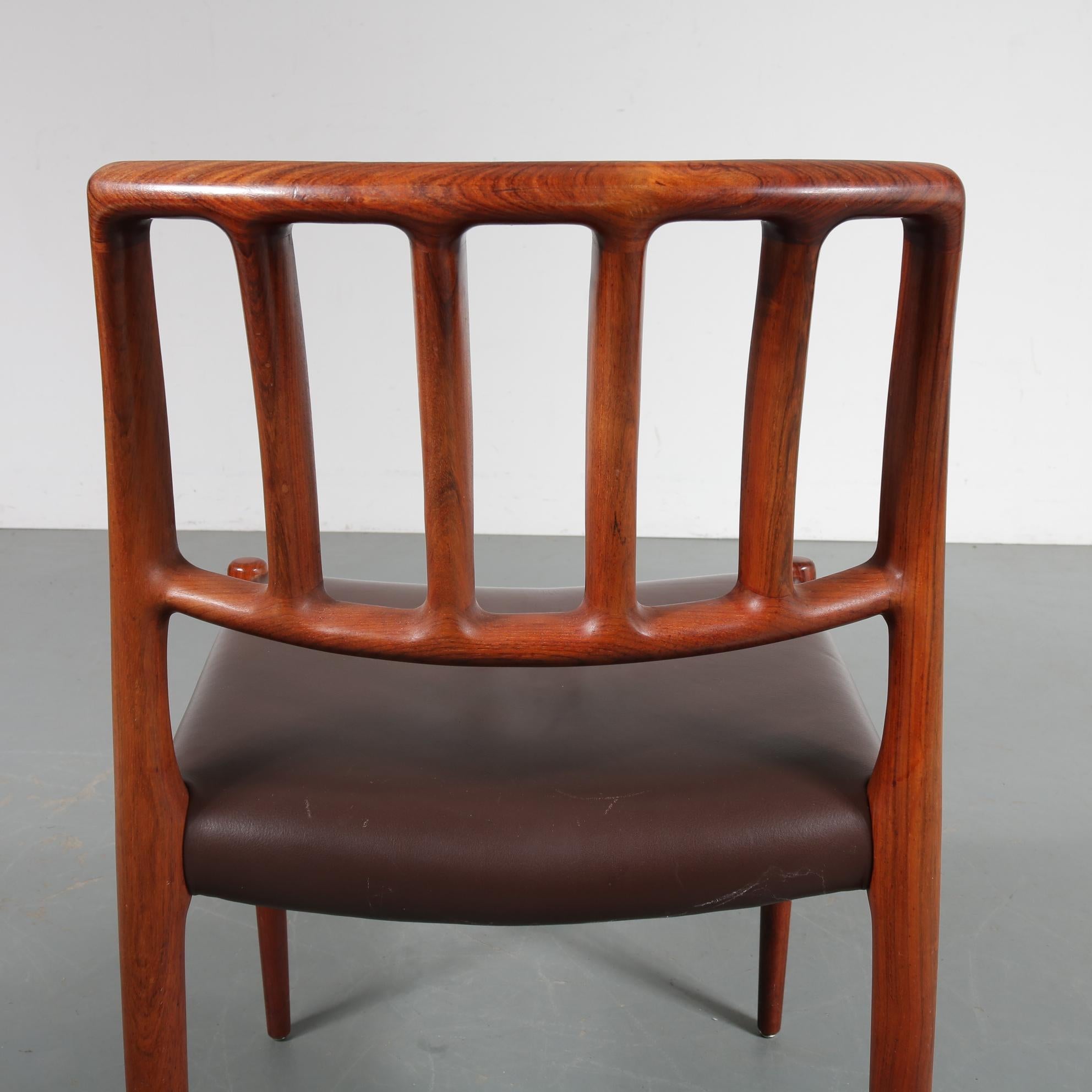 Møller “Model 83” Dining Chairs, Denmark, 1960 10