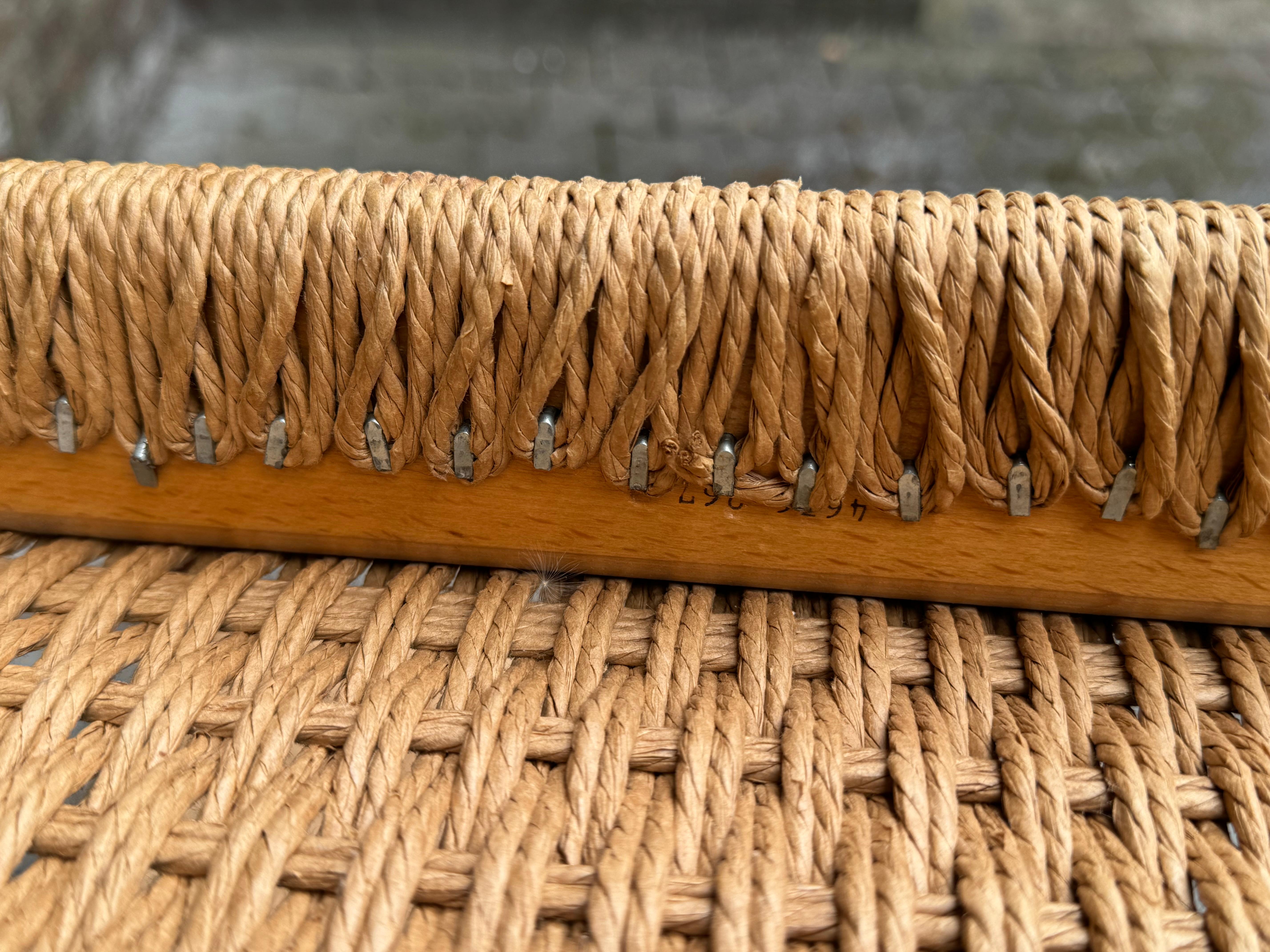 Møller No. 77 Teak Chair with Danish Cord Seat, Mid-Century Scandinavian Design For Sale 5