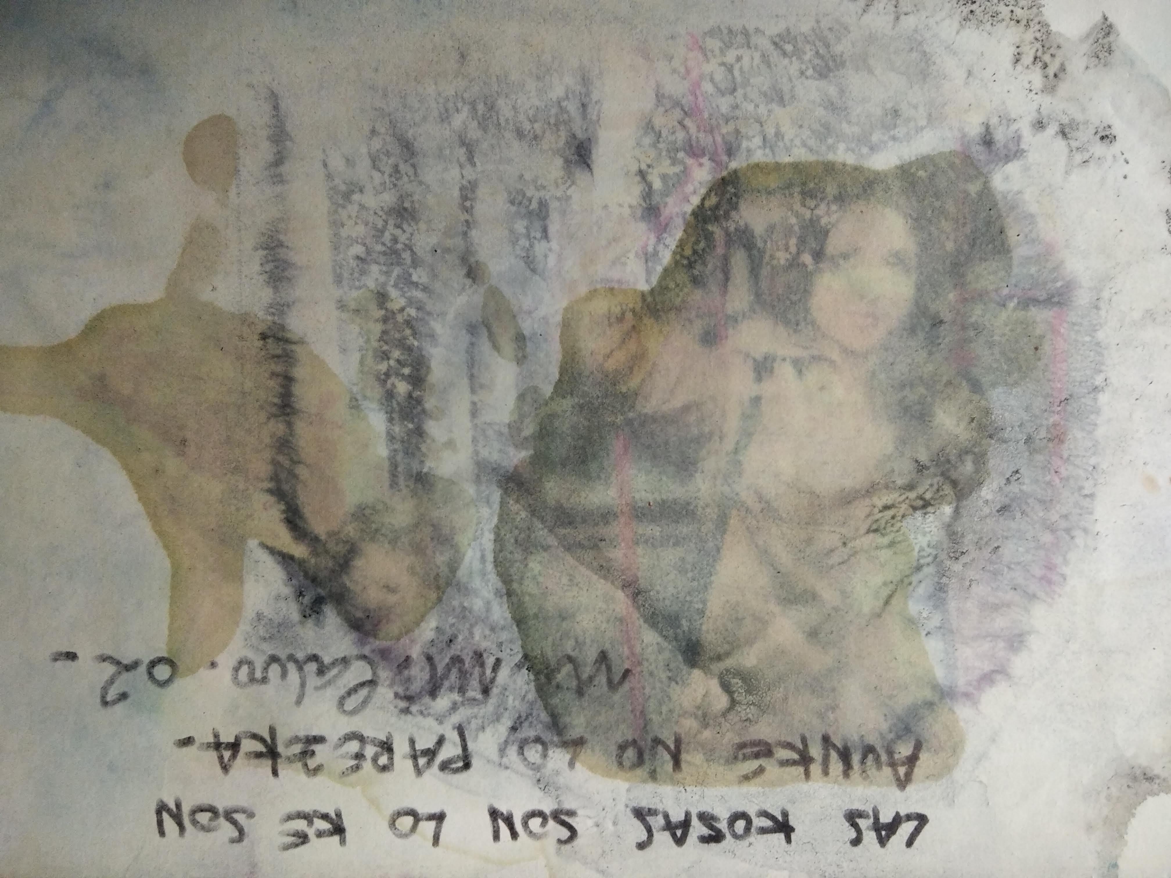 Senza titolo - Painting Astratto di M.M Calvo 
