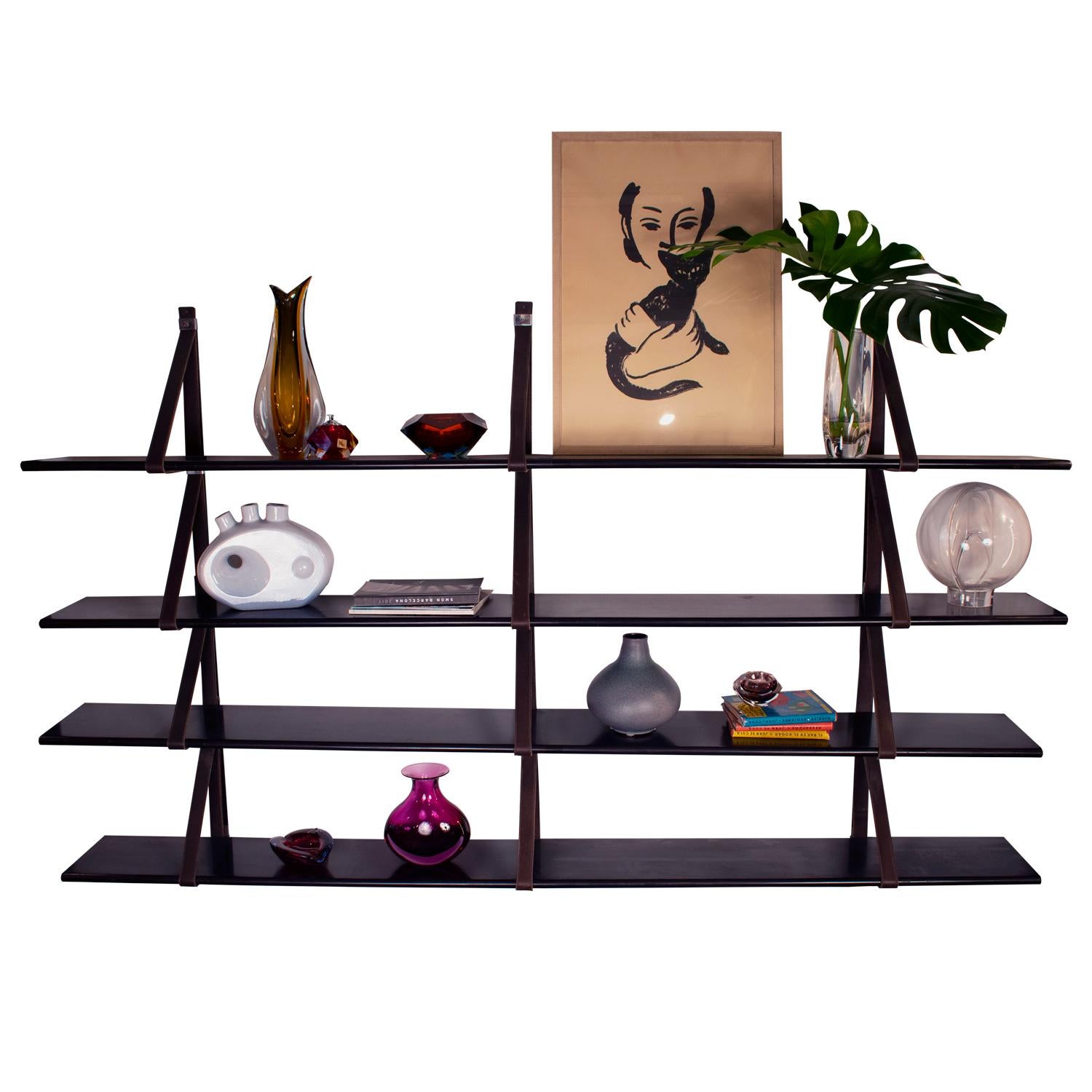 Mid-Century Modern MM Wall-Mounted Bookshelf Designed by Miguel Milá for Gres, 1962, Spain