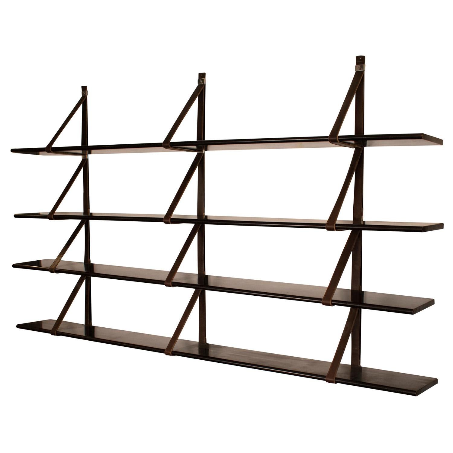 MM Wall-Mounted Bookshelf Designed by Miguel Milá for Gres, 1962, Spain