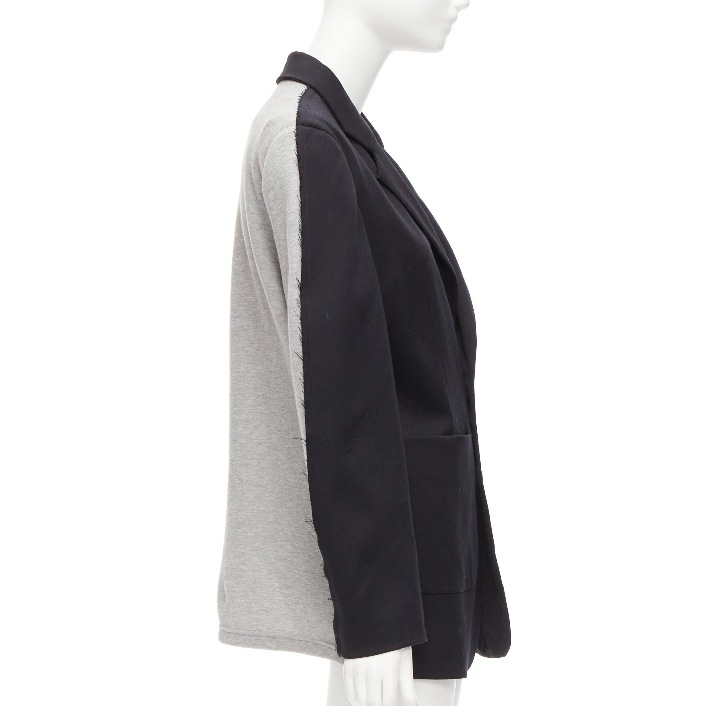 MM6 black grey virgin wool blend contrast back fray edge boxy blazer IT38 XS
Reference: DYTG/A00004
Brand: MM6
Material: Polyester, Virgin Wool, Blend
Color: Black, Grey
Pattern: Solid
Closure: Button
Lining: Black Fabric
Extra Details: 3 front